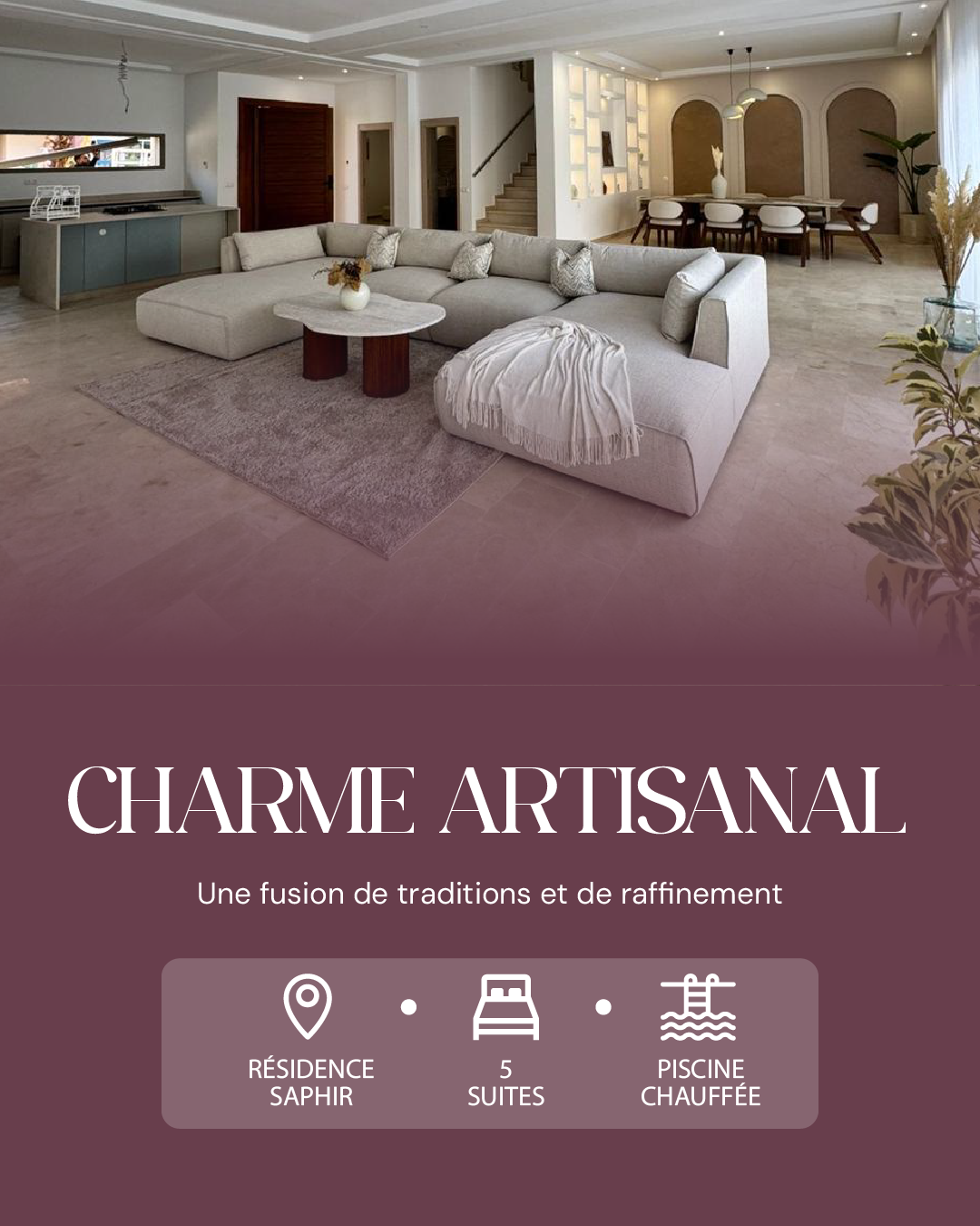 Villa Saphir, visuel social · Luxe & Prestige